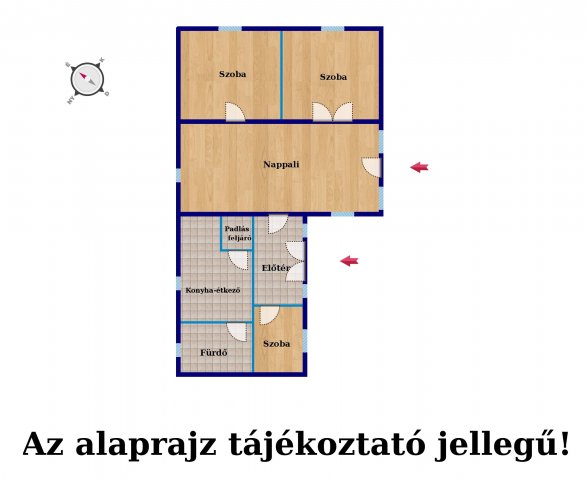 Eladó családi ház, Kőteleken 9.9 M Ft, 4 szobás