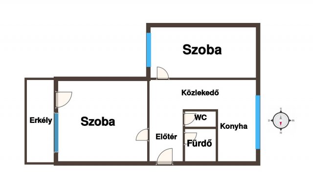 Eladó panellakás, Kiskunfélegyházán 34.9 M Ft, 2 szobás