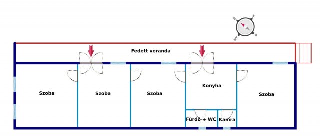 Eladó családi ház, Márokon 18 M Ft, 4 szobás