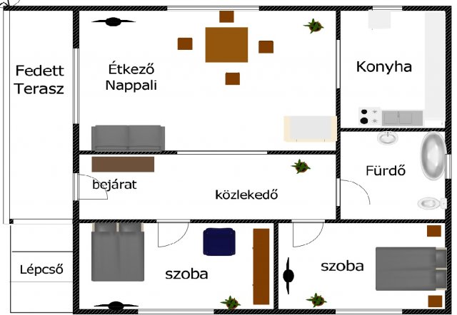 Eladó családi ház, Nyíradonyban 17.5 M Ft, 2 szobás