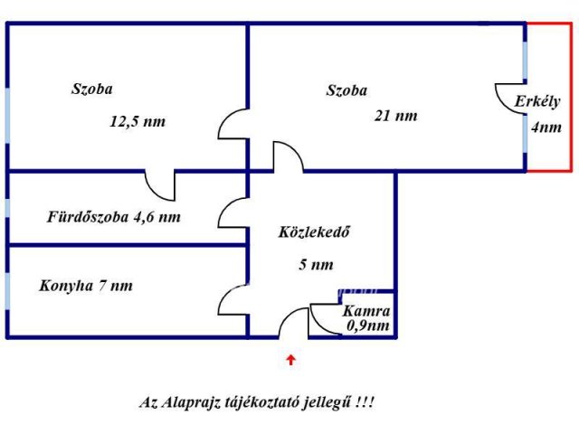 Eladó téglalakás, Karcagon 25.5 M Ft, 2 szobás