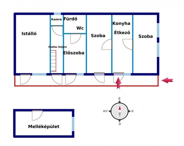 Eladó családi ház, Villányban 26.5 M Ft, 2 szobás