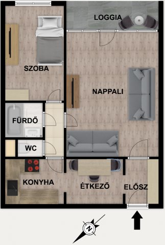 Eladó panellakás, Budapesten, XI. kerületben 65.9 M Ft, 2 szobás
