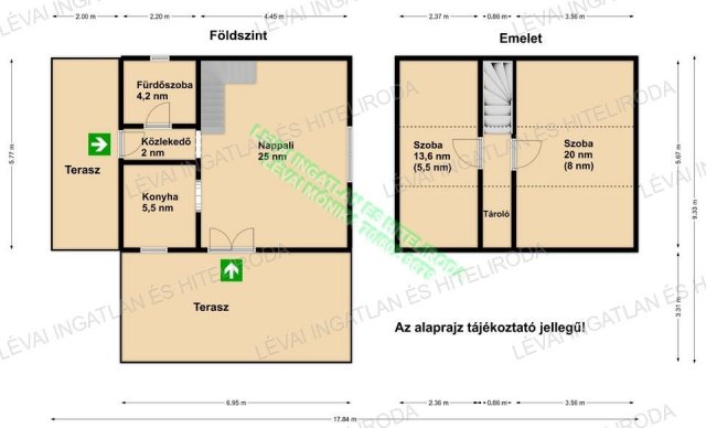 Eladó nyaraló, Dobozon 17.9 M Ft, 2+1 szobás