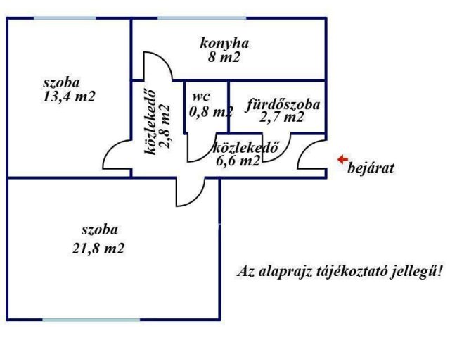 Eladó panellakás, Kecskeméten 38.9 M Ft, 2 szobás