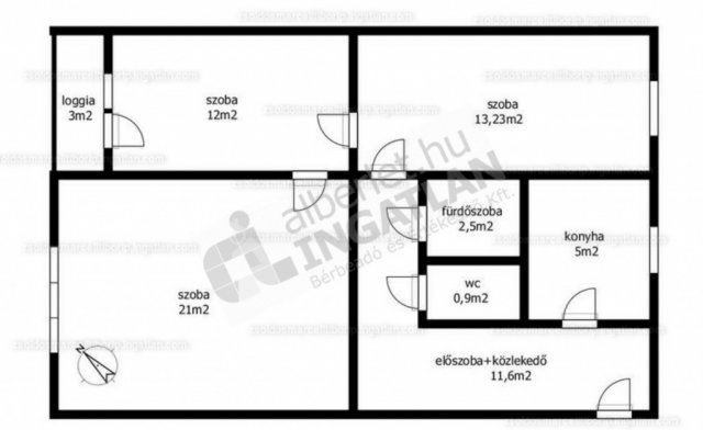 Kiadó panellakás, albérlet, Budapesten, X. kerületben, 3 szobás