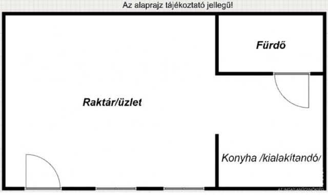 Eladó üzlethelyiség, Szegeden 34.9 M Ft, 1 szobás