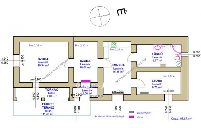 Eladó családi ház, Tiszacsegén 19 M Ft, 1+2 szobás