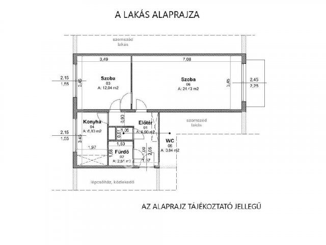 Eladó panellakás, Algyőn 49 M Ft, 2 szobás