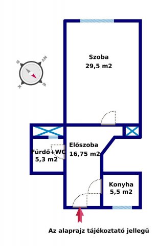 Eladó téglalakás, Budapesten, VII. kerületben 54.99 M Ft