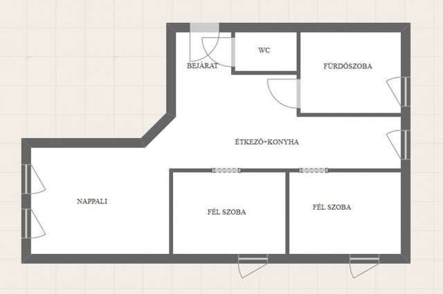 Eladó téglalakás, Nyíregyházán, Gádor Béla utcában 38.9 M Ft