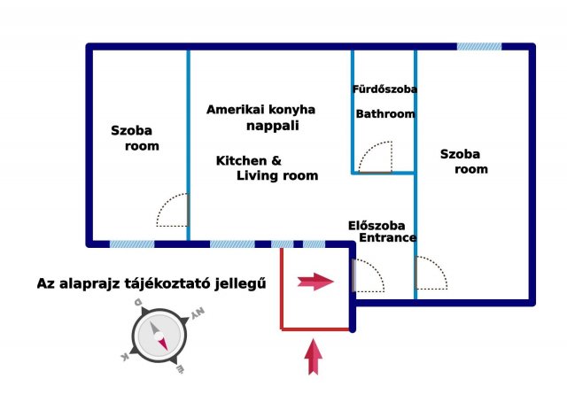 Eladó téglalakás, Budapesten, VI. kerületben 75 M Ft, 3 szobás
