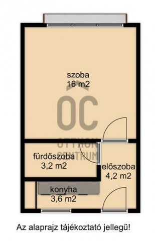 Eladó téglalakás, Nagykanizsán 17.9 M Ft, 1 szobás