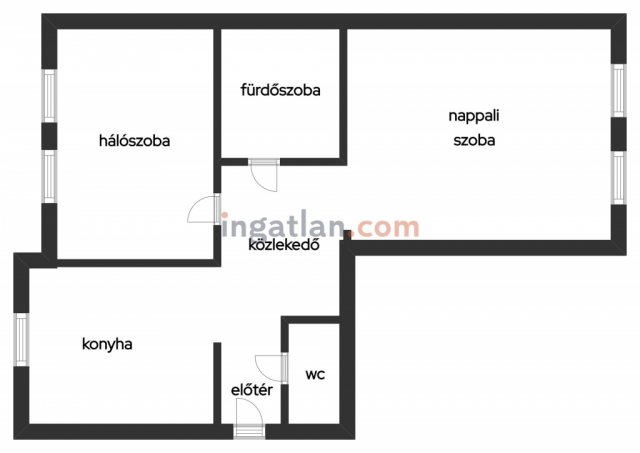 Eladó téglalakás, Budapesten, X. kerületben 53 M Ft, 2 szobás