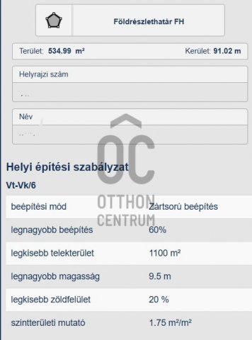 Eladó telek, Debrecenben 195 M Ft / költözzbe.hu