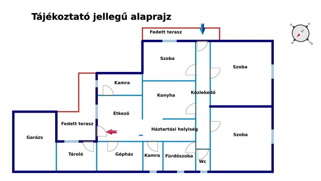 Eladó családi ház, Táborfalván 55 M Ft, 3 szobás