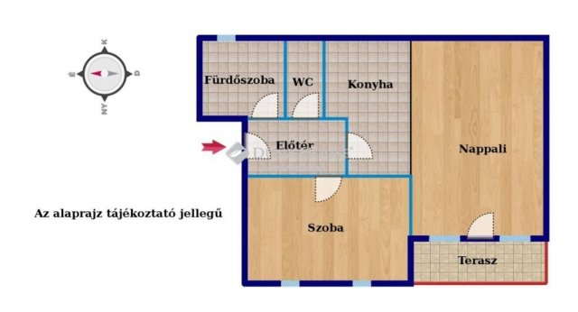 Eladó téglalakás, Hajdúszoboszlón 61.46 M Ft, 2 szobás