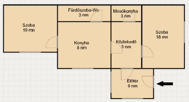 Eladó családi ház, Nyíregyházán 22.9 M Ft, 2 szobás