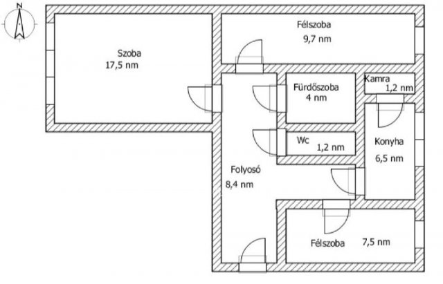 Eladó panellakás, Szentesen 21.5 M Ft, 1+2 szobás