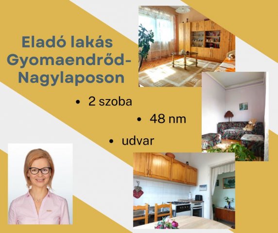 Eladó téglalakás, Gyomaendrődön 8.2 M Ft, 1+1 szobás