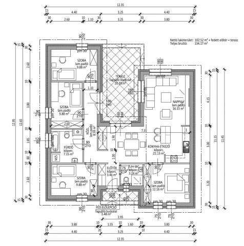 Eladó családi ház, Kecskeméten 89.5 M Ft, 5 szobás