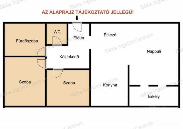 Eladó téglalakás, Kiskunhalason 60.99 M Ft, 2 szobás