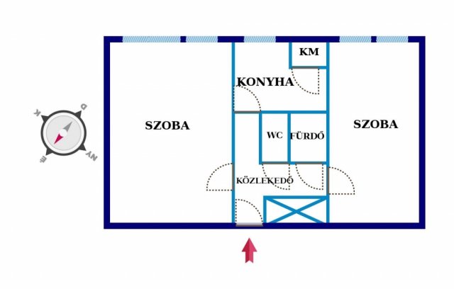 Eladó panellakás, Kecskeméten 37.9 M Ft, 2 szobás