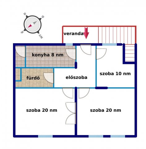 Eladó téglalakás, Budapesten, XIV. kerületben 82 M Ft, 3 szobás