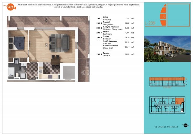 Eladó téglalakás, Balatonlelleén 59.99 M Ft, 2 szobás