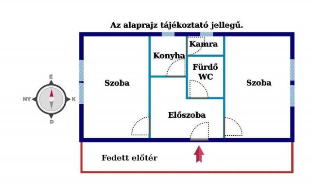 Eladó családi ház, Délegyházán 31.9 M Ft, 2 szobás