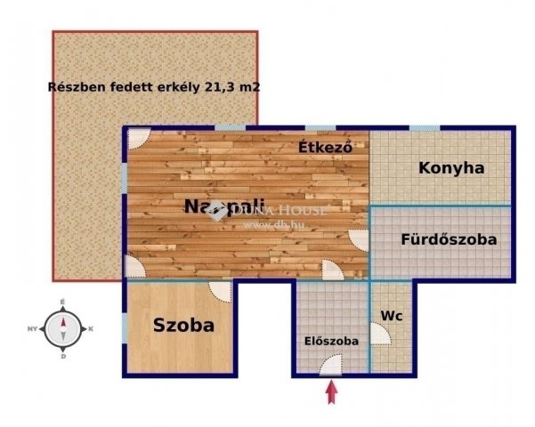 Eladó téglalakás, Kecskeméten 74.9 M Ft, 2 szobás