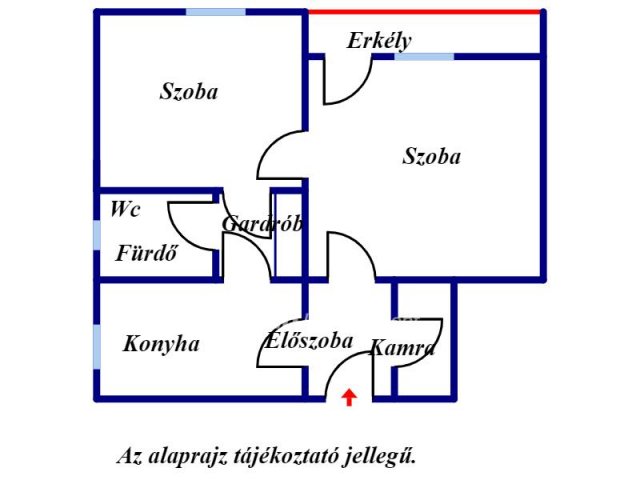 Eladó téglalakás, Békéscsabán 18.5 M Ft, 2 szobás