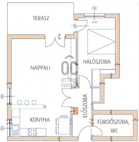 Eladó téglalakás, Budapesten, III. kerületben 89 M Ft, 2 szobás