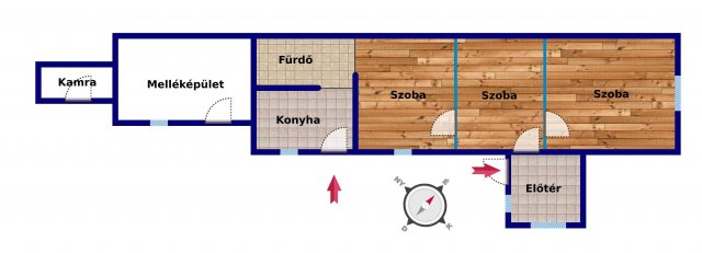 Eladó családi ház, Alcsútdobozon 34.99 M Ft, 3 szobás