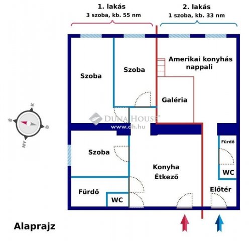 Eladó téglalakás, Budapesten, VIII. kerületben 104.9 M Ft