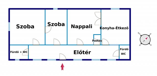 Eladó családi ház, Kiskunfélegyházán 55 M Ft, 3 szobás
