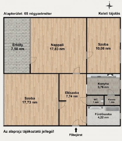 Eladó panellakás, Budapesten, XVII. kerületben 53.5 M Ft