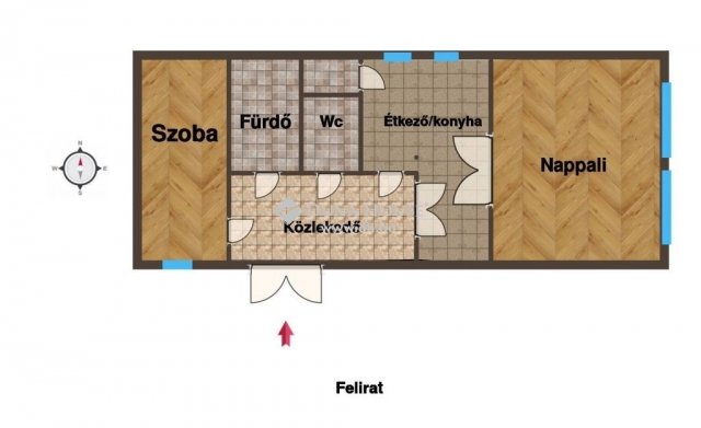 Eladó téglalakás, Kecskeméten 43 M Ft, 2 szobás
