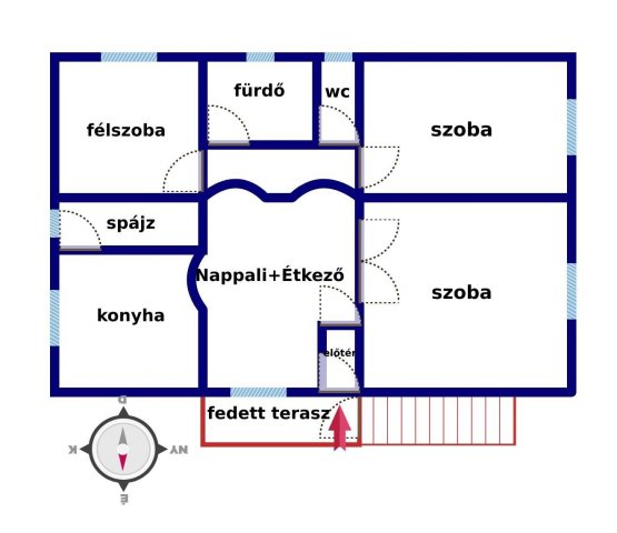 Eladó családi ház, Kemecsén 44.9 M Ft, 3+1 szobás