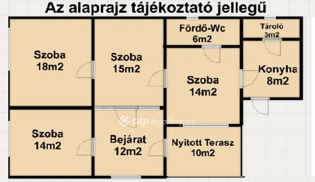 Eladó családi ház, Dögén 20.5 M Ft, 4 szobás