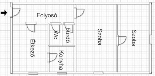 Eladó téglalakás, Nyíregyházán 39.9 M Ft, 2 szobás