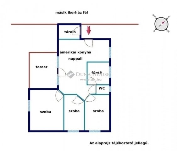 Eladó ikerház, Halásztelken 79.9 M Ft, 4 szobás