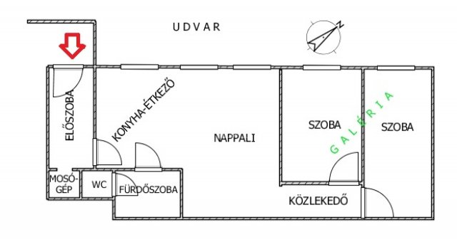 Eladó téglalakás, Budapesten, VI. kerületben 86.5 M Ft, 3 szobás