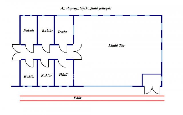 Eladó üzlethelyiség, Magyarcsanádon 30 M Ft