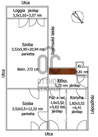 Eladó téglalakás, Makón 33 M Ft, 2 szobás