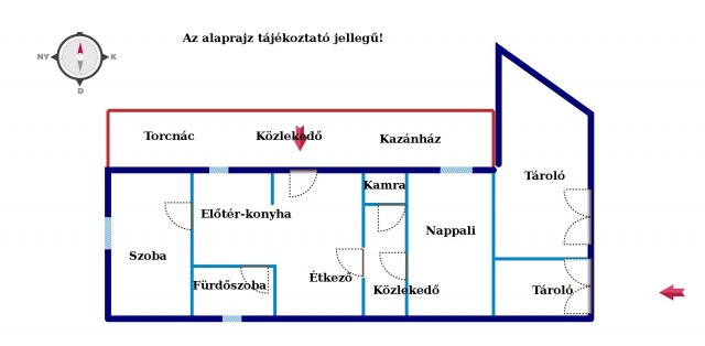 Eladó családi ház, Csákváron 29.9 M Ft, 2 szobás