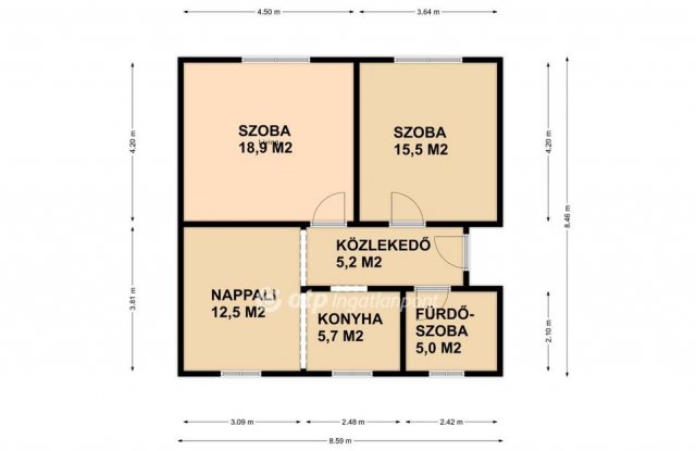 Eladó családi ház, Polgáron 17.99 M Ft, 3 szobás