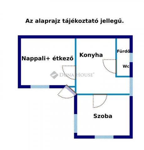 Eladó téglalakás, Pécsett 24 M Ft, 1 szobás