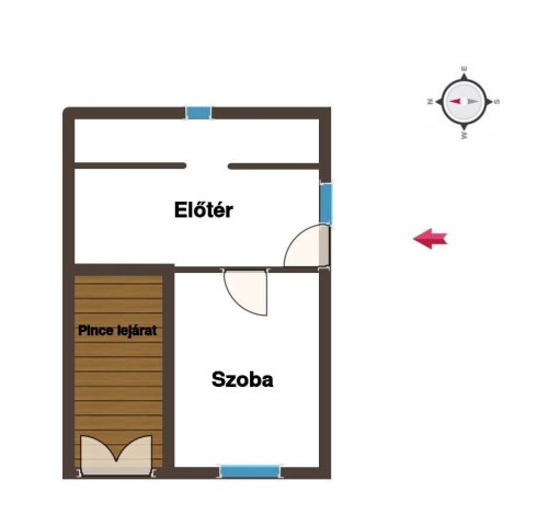 Eladó mezogazdasagi ingatlan, Mozsgón 19.5 M Ft, 1 szobás