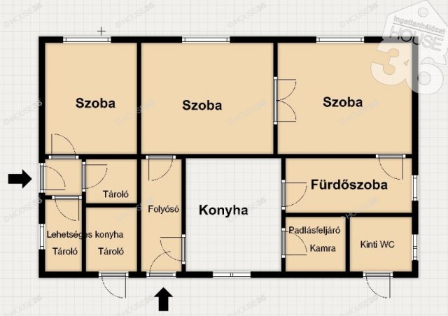 Eladó családi ház, Orgoványon 21.49 M Ft, 3 szobás